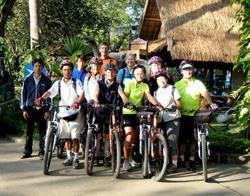 Bicycle Tour Group Laos