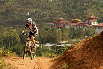 Cycling Bhutan riders