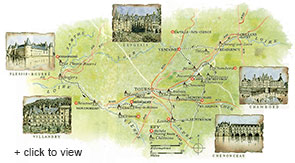 France culinary bike tour map