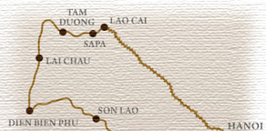 Sapa Bicycle Tour Map