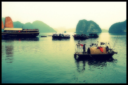 Misty on Halong Bay