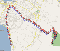 Haleakala Cycling Route Map